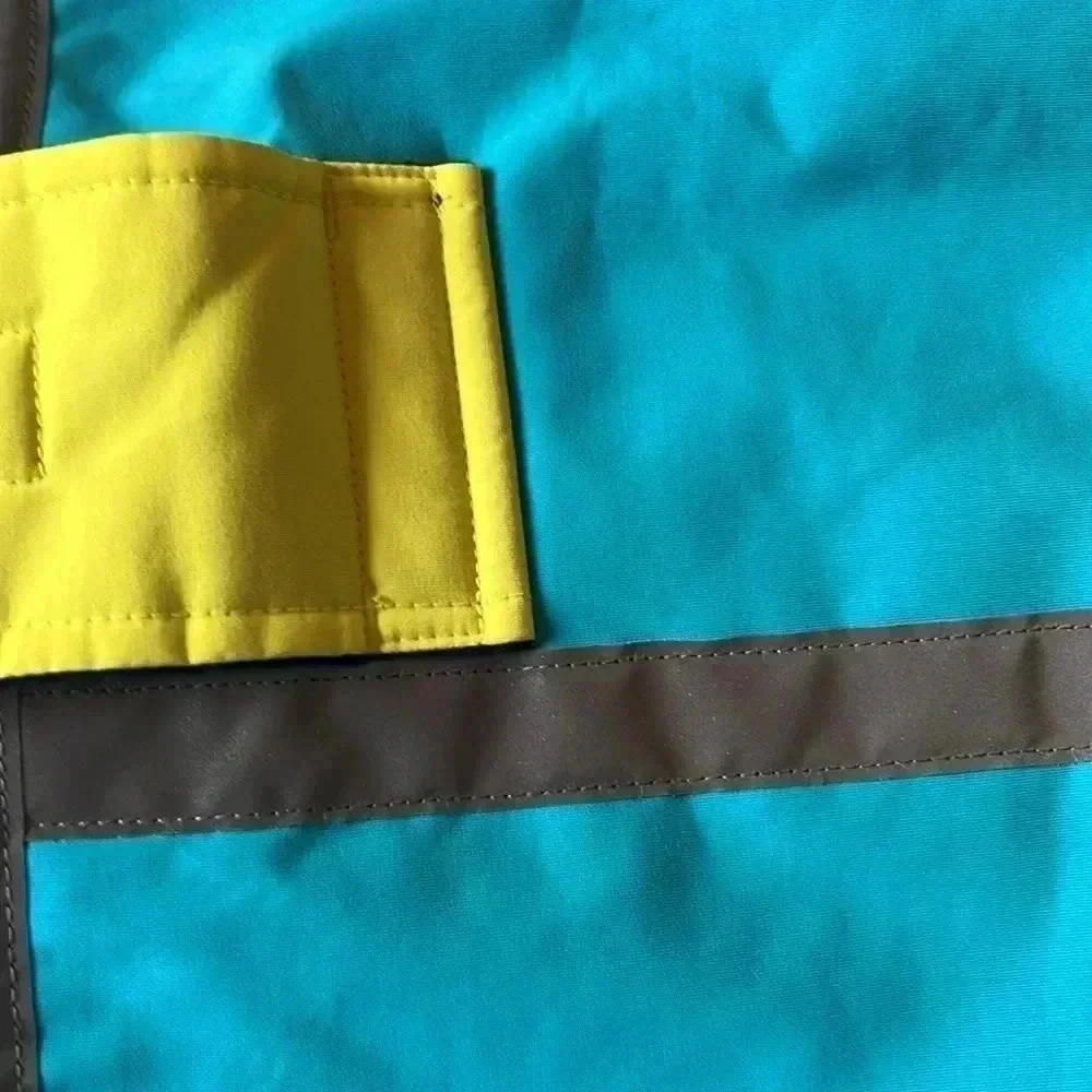 Lands’ End Dog Solid Squall Jacket Coat Scuba Blue